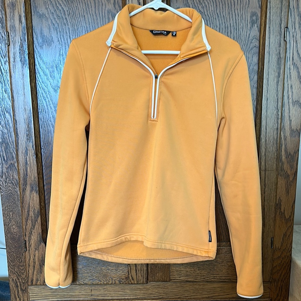 Dale of Norway Orange Half-Zip Pullover